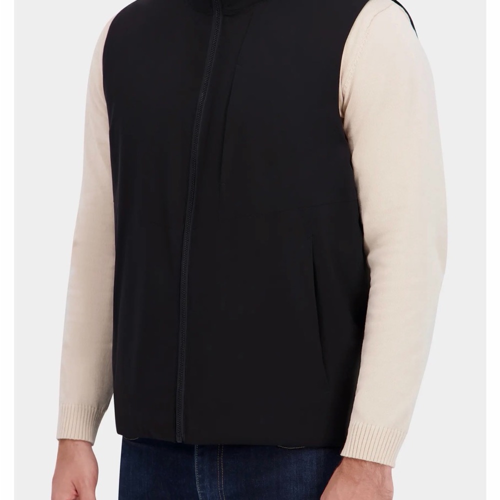 Nautica Black Zippered Vest